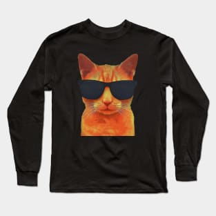 Orange Cat Long Sleeve T-Shirt